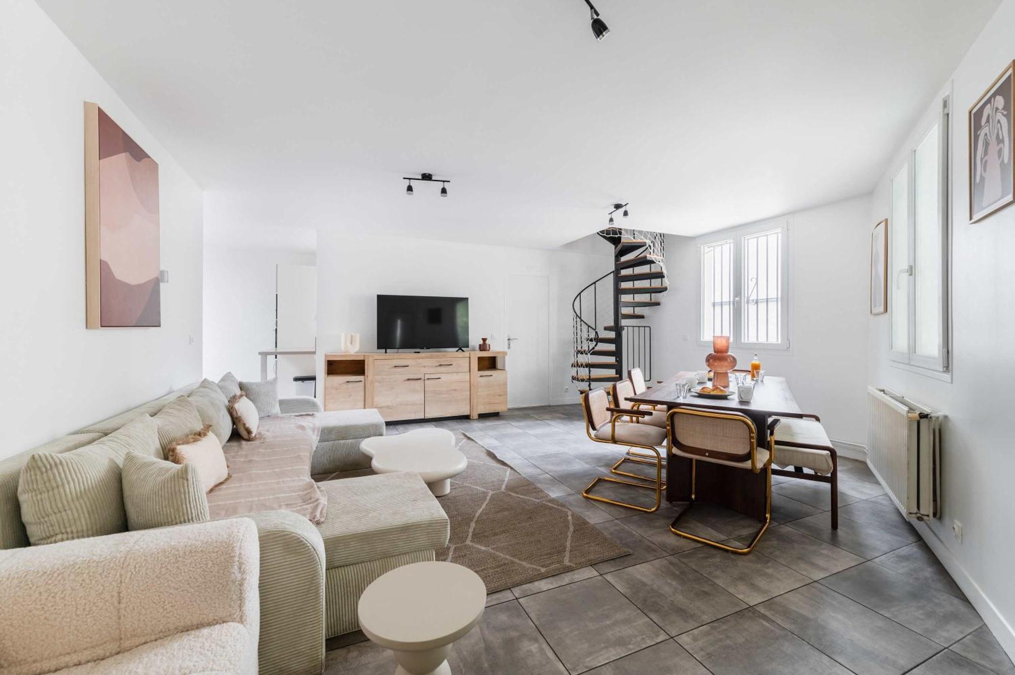 Villa Romainville Paris Pour 8 Personnes - Flat-Guest Esterno foto